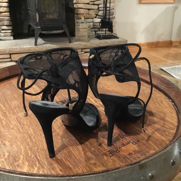 Aldo Black Lace Heels - Size 8 - Picture 2 of 3